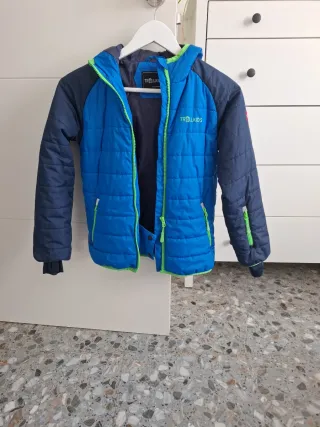 Giacchetta imbottita Trollkids per bambini blu/verde