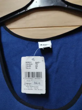 Cuerpiño baserri azul nuevo 42/52/60 cm