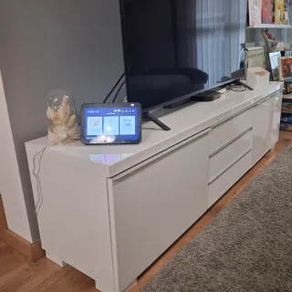 Mueble TV Salón Blanco 180x40x50cm