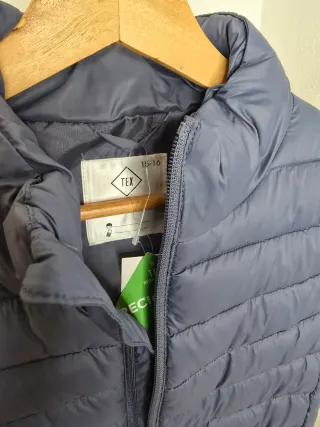 Chaleco azul acolchado