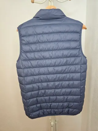 Chaleco azul acolchado