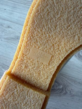 Zapatos planos plateados Zara