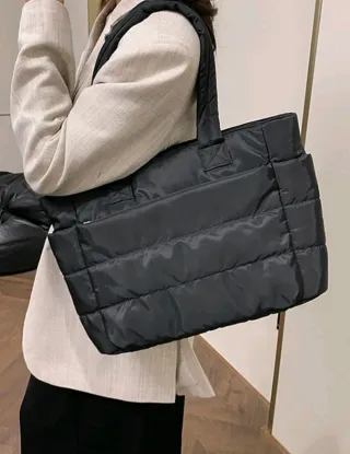 Bolso negro para oficina, viaje o universidad