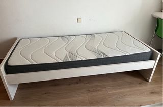 Cama nido blanca con cajón