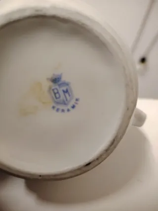 Zuccheriera in porcellana con fiori