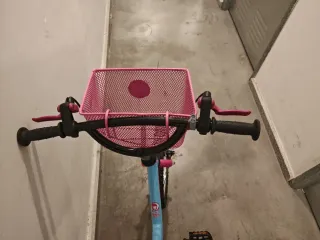 Bicicleta infantil rosa y azul 16 pulgadas