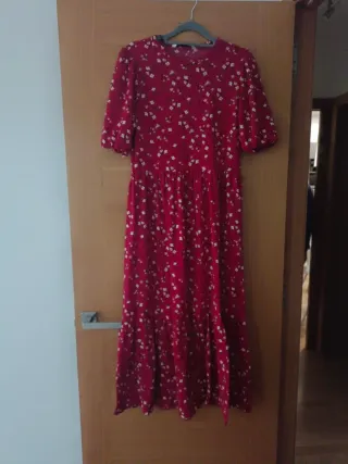 Vestido largo estampado floral