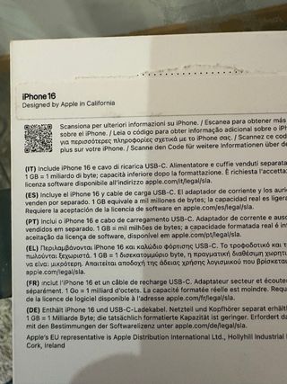 iPhone 16 128GB Verde, regalo mai utilizzato