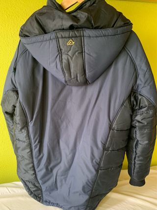 Parka Acerbis Azul y Negra con gorro