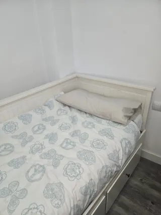 Cama nido con cajones blanca