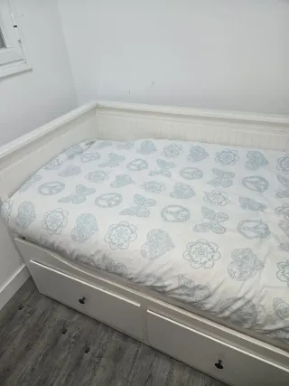 Cama nido con cajones blanca