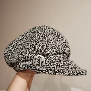 Gorra tweed mujer