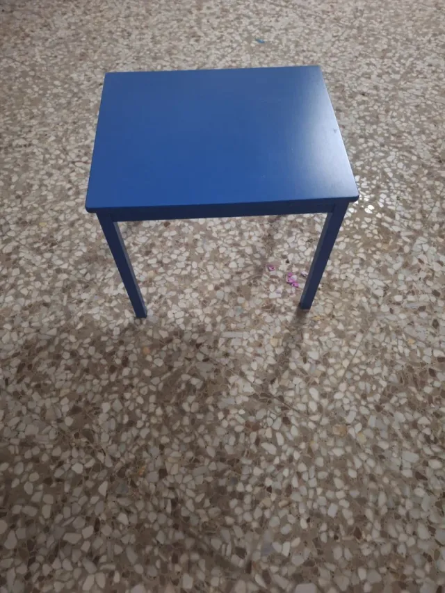 2Mesas y 2Sillas Infantil Azul