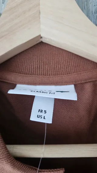 Polo Lacoste Marrón Nuevo a estrenar Talla L