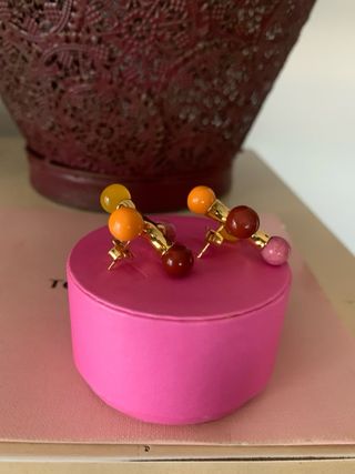 Pendientes Tous X Lea Colombo Oro Multicolor