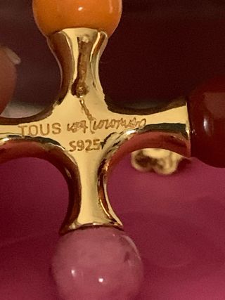 Pendientes Tous X Lea Colombo Oro Multicolor