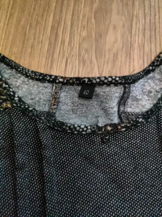 Vestido gris manga larga T40