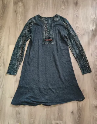 Vestido gris manga larga T40