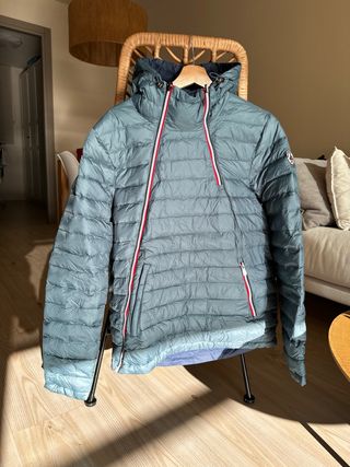 Chaqueta JOTT Impermeable Azul Verde reversible