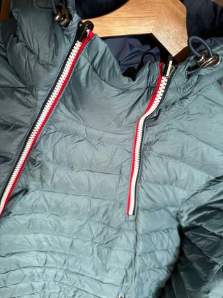 Chaqueta JOTT Impermeable Azul Verde reversible