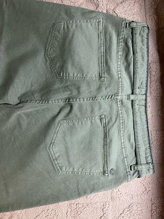 Pantalón El Ganso Mujer Talla 38 Verde Oliva