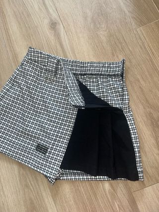 Falda-Pantalón Bershka Cuadros