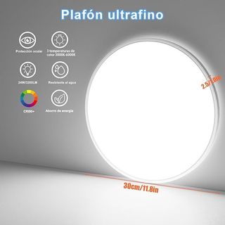 Plafón LED ultrafino 24W - 30cm