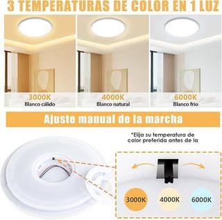 Plafón LED ultrafino 24W - 30cm