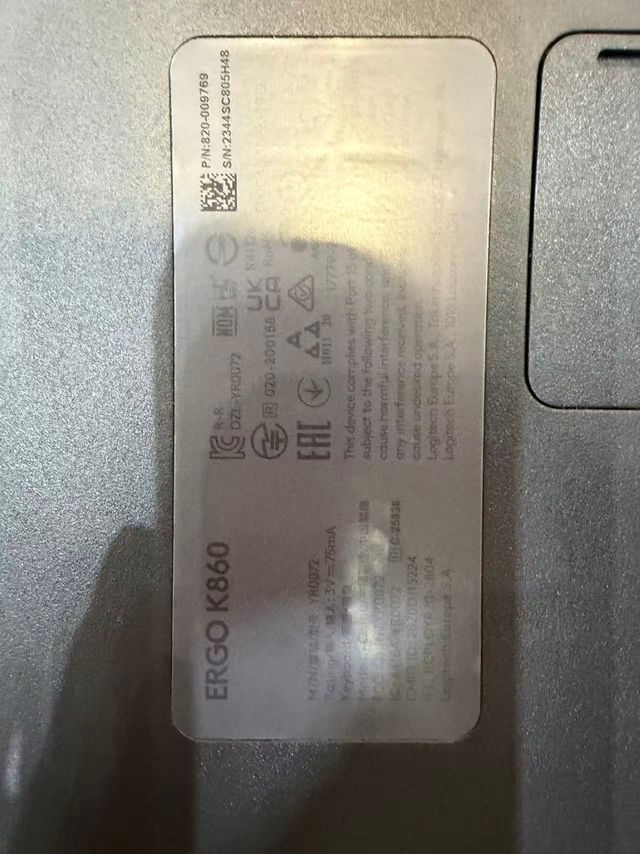 Logitech ERGO K860 Teclado inalámbrico y ergonómic