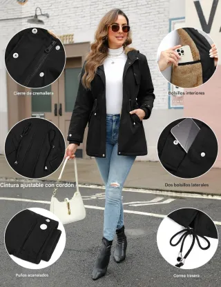 Chaqueta Invierno Vancavoo Mujer Talla S