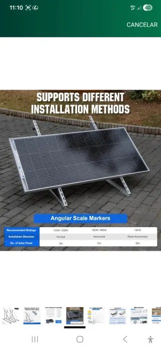 Soportes para Paneles Solares