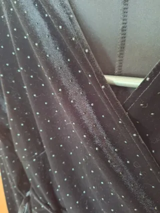 Vestido de terciopelo negro