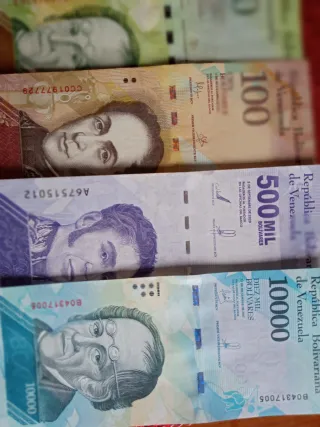 6 Billetes Venezolanos Colección 2007-2020