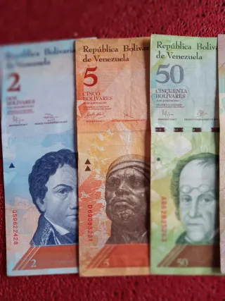 6 Billetes Venezolanos Colección 2007-2020