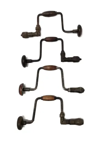 Interesante lote de taladros antiguos, barbiqui