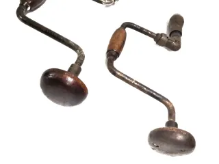 Interesante lote de taladros antiguos, barbiqui