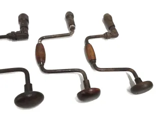 Interesante lote de taladros antiguos, barbiqui