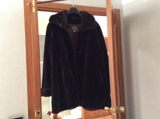 Abrigo CHAQUETÓN marrón PELETERIA MOUTON