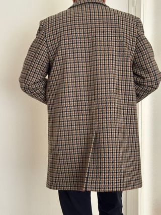 Abrigo Cyrillus Tartán Lana Talla M