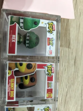 Funko Pop! Toy Story Rex, Slinky, Woody, Bunny