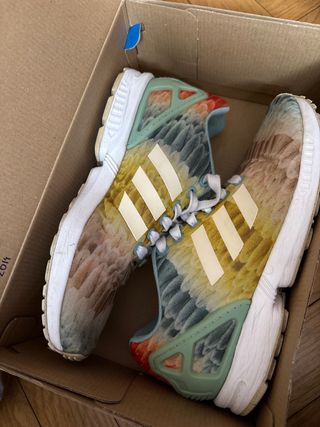 Adidas ZX Flux plumas multicolor talla 37 1/3