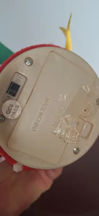 Stella Natale Musicale Tessuto Rosso