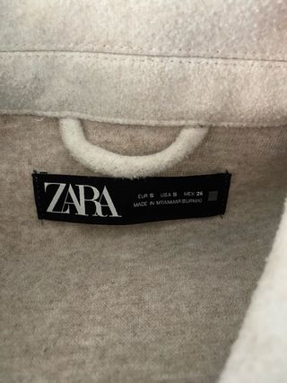 Chaqueta Zara Beige Talla S pero sirve como M