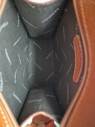 Bolso Piel La Espuela Naranja Hecho a Mano