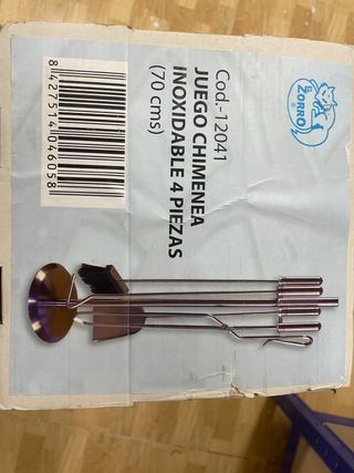 Set Utensilios Chimenea IMEX EL ZORRO
