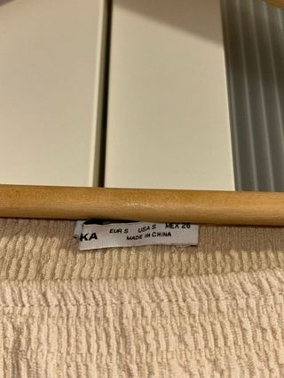 Vestido mujer beige manga larga