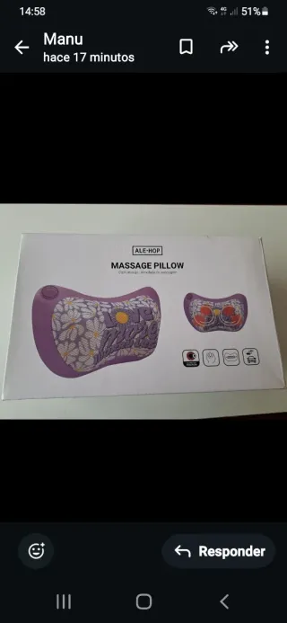 Massage pillow nuevo.