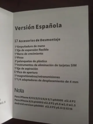 Juego de puntas de precisión