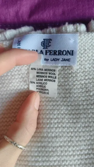 Maglione Lana Merino CARLA FERRONI Made in italy