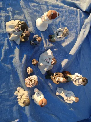 Lote figuras vintage artesanales